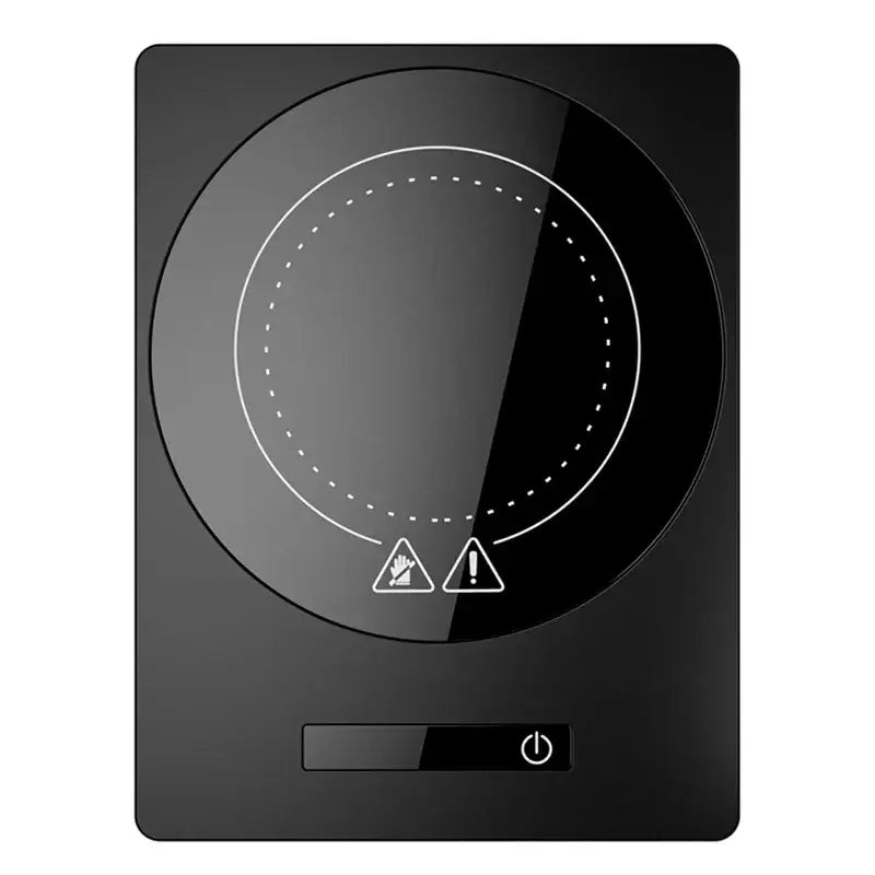 Black square induction mug warmer for coffee
