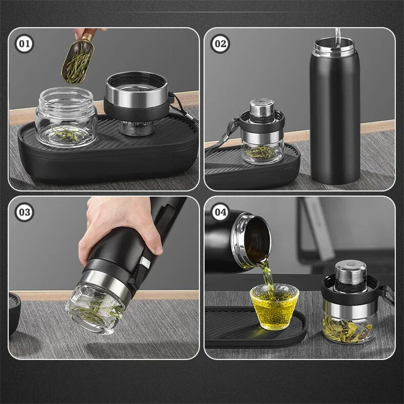 Insulated steel teapot handle and lid detail, comfortable grip for hot-liquid pouring