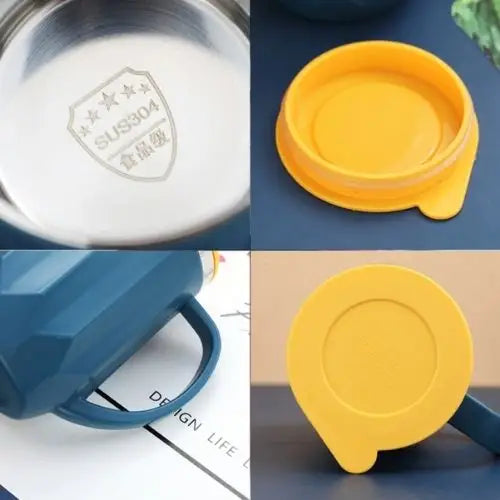 Close-up of insulated tea mug lid