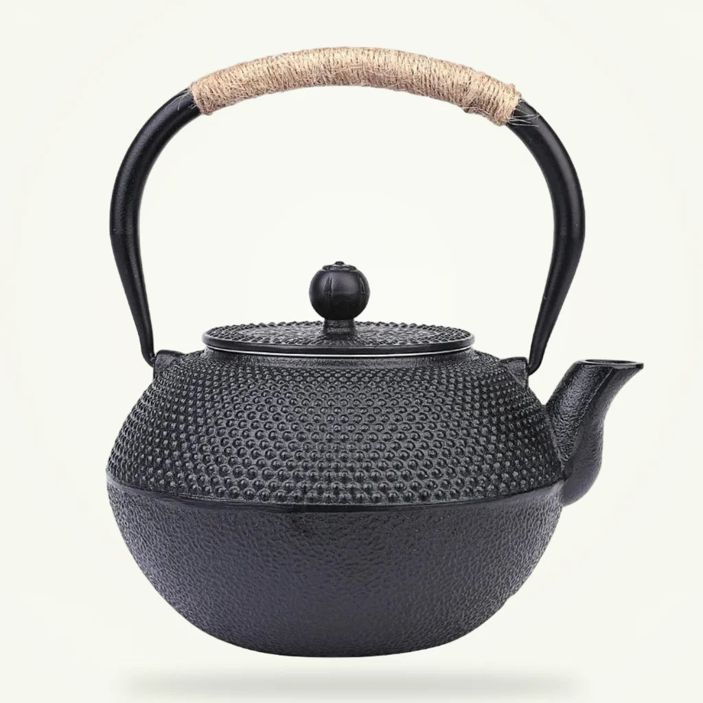 Japanese Cast Iron Teapot 1.2L Enameled, product photo on a plain background
