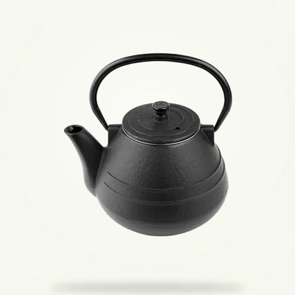 Japanese Cast Iron Teapot 1 Liter, Enamel Coated, Stovetop Safe, product photo on a plain background