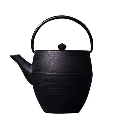 Japanese cast iron teapot 1150ml black matte finish with fitted lid