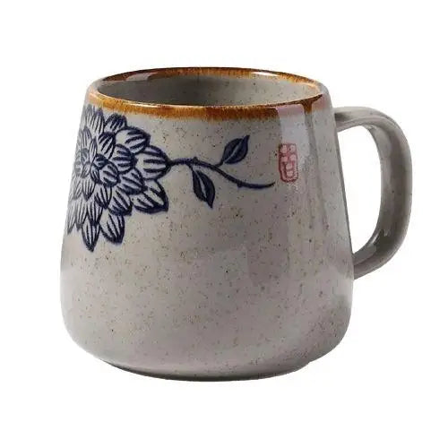 Japanese tea cup with plum blossom pattern