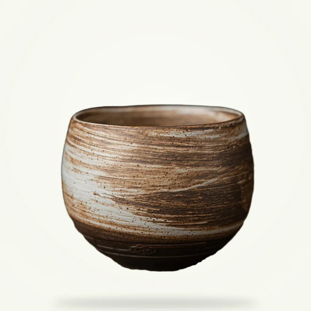 Japanese Stoneware Tea Cup, 2.7 oz, product photo on a plain background