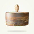 Japanese Tea Canister, Ceramic Tea Storage Jar for Freshness