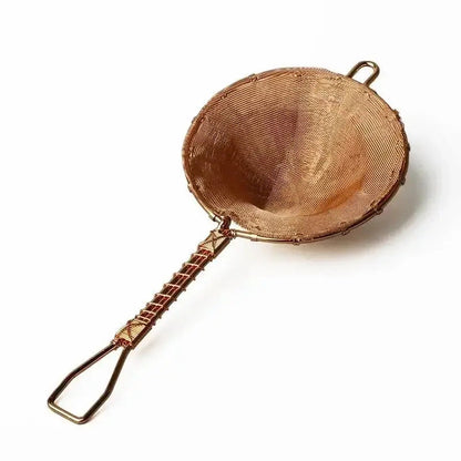 Fine mesh copper tea strainer for loose leaf