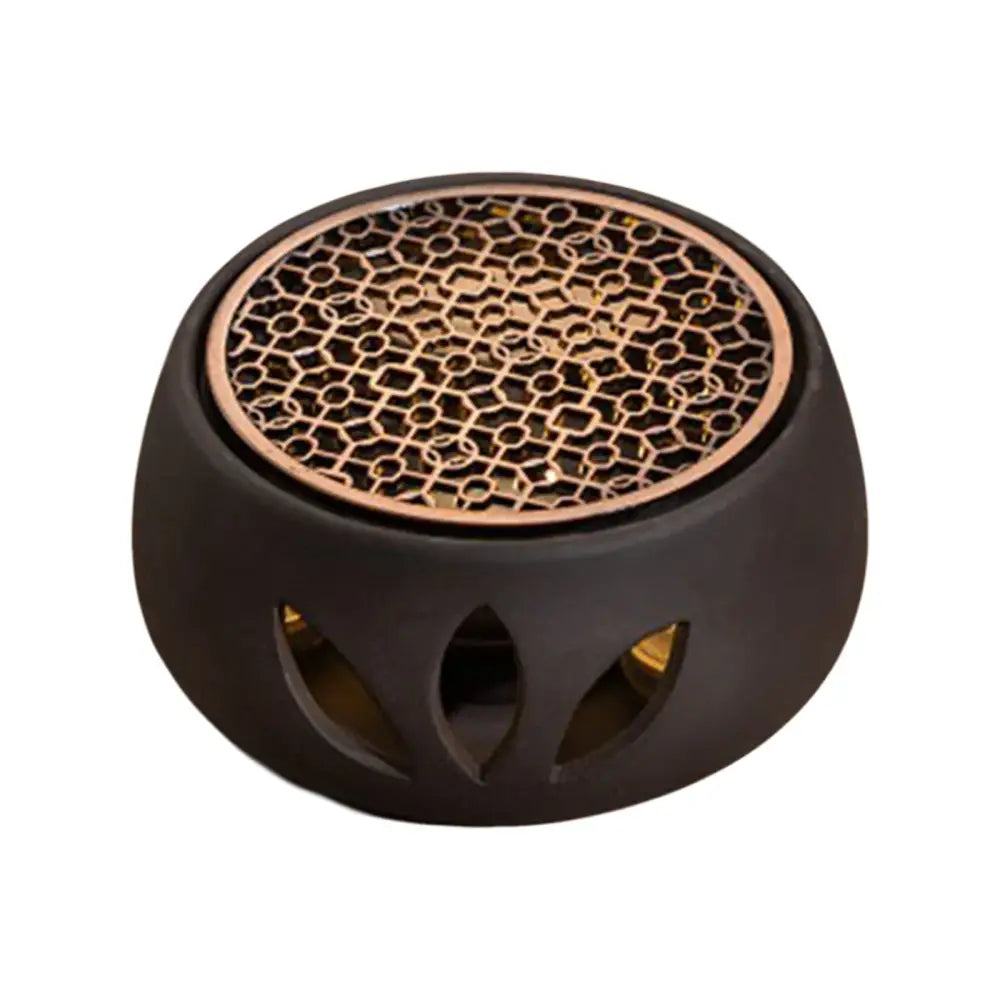 Ceramic teapot warmer colorway 1 in cream glaze finish