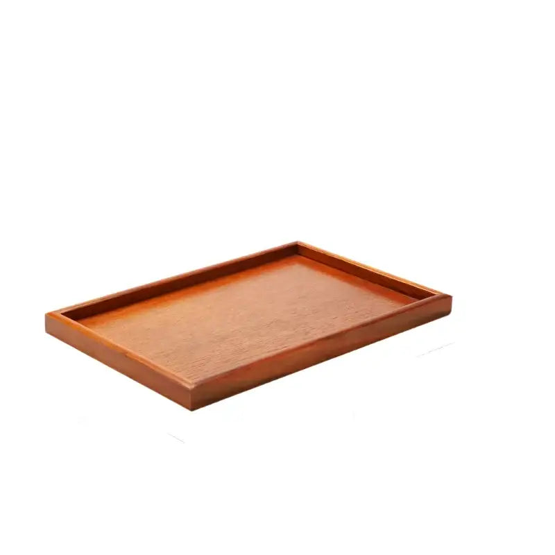 Small wooden tea tray 25x18 cm with teapot