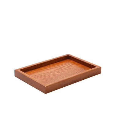 Compact wooden tea tray 22x15 cm for one cup