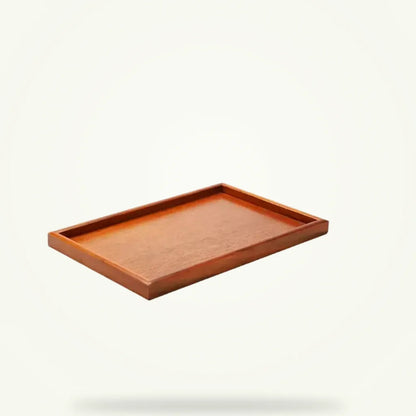 Japanese Wooden Tea Tray for Tea Lovers, product photo on a plain background