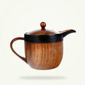 Jujube Wood Teapot, Eco-Friendly Natural Wood, 350 ml