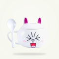 Kawaii Rabbit Teapot with Lid and Spoon - 600ml Porcelain Tea Pot