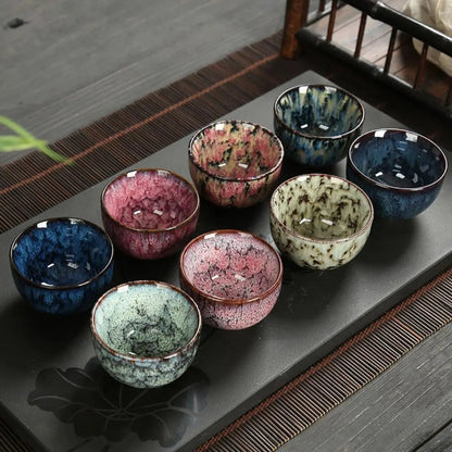 Kiln-Change Glaze Gongfu Cup