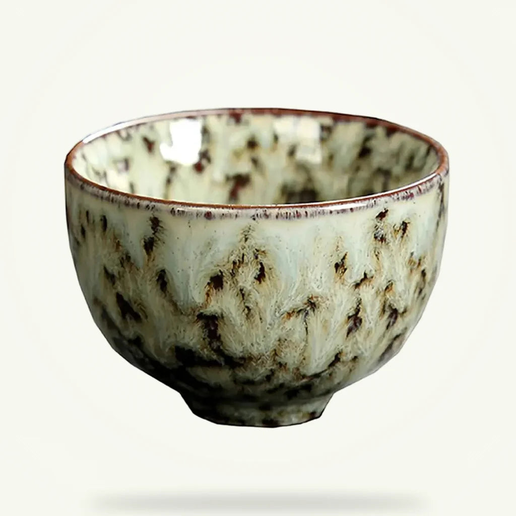 Kiln-Change Glaze Gongfu Cup, product photo on a plain background