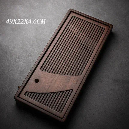 Large Carved Wood Gongfu Tea Table - view 2