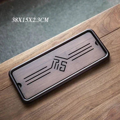 Large Carved Wood Gongfu Tea Table - view 4