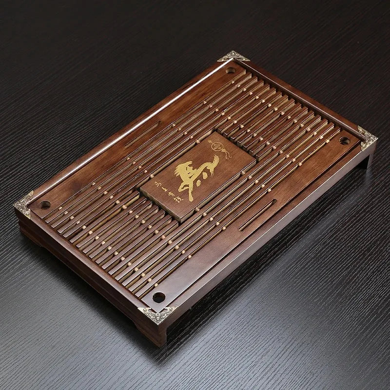 Large Carved Wood Gongfu Tea Table - view 9