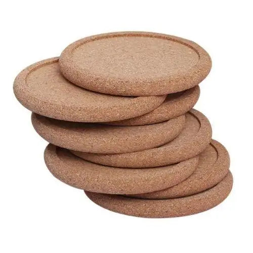 Large cork coaster for tea cup, natural cork texture