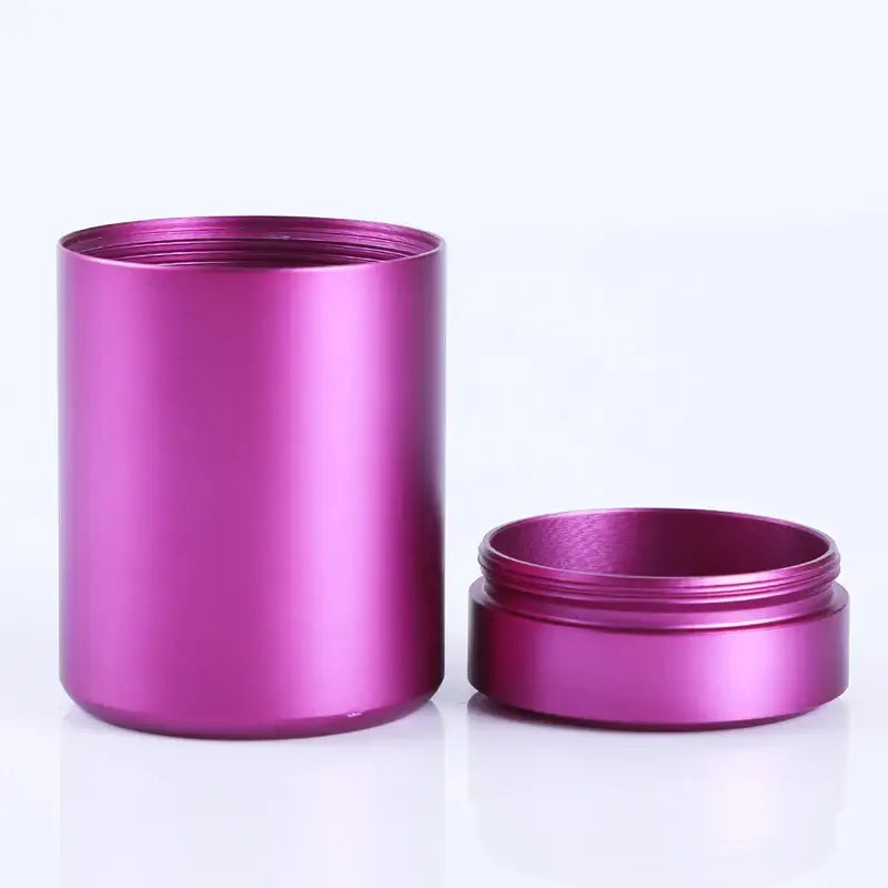 large-stainless-steel-tea-tin-canister Purple