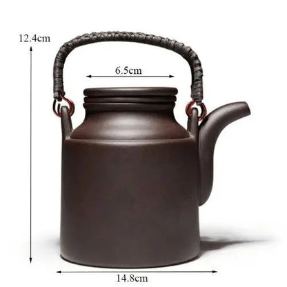 Yixing teapot 900 ml capacity size comparison with dimensions