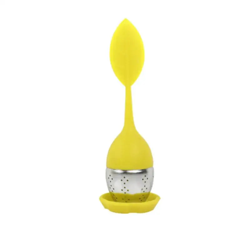 leaf-tea-infuser-with-silicone-handle Yellow