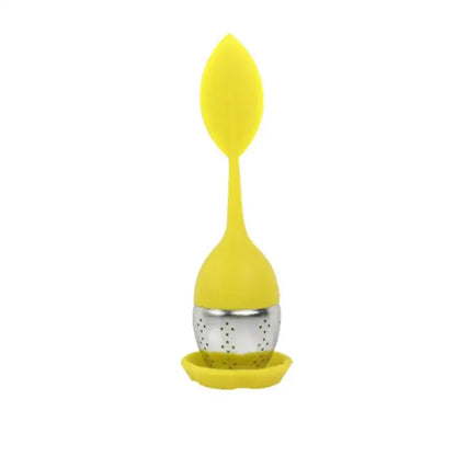leaf-tea-infuser-with-silicone-handle Yellow