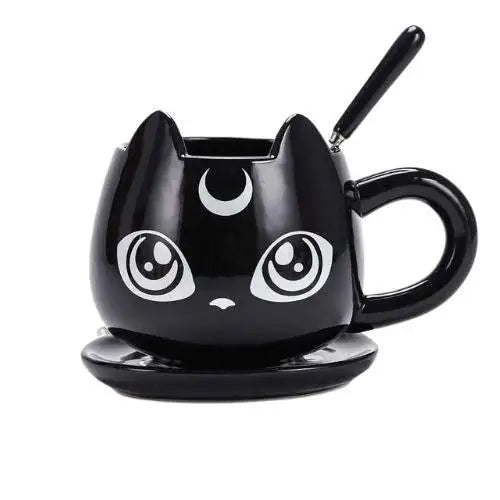 Sailor Moon Luna cat tea cup left-hand handle variant