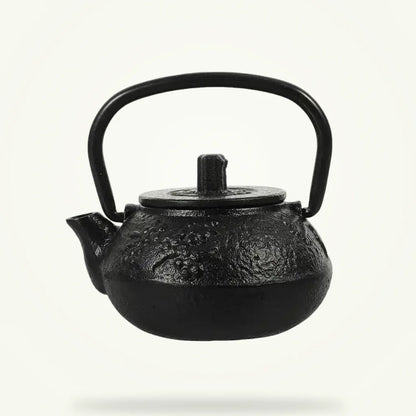 Mini Cast Iron Teapot Decorative Retro Teapot for Home Office, product photo on a plain background