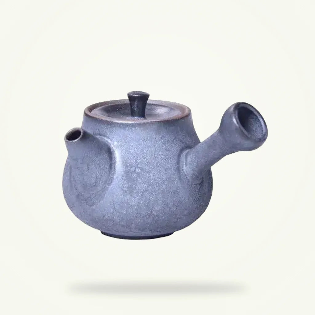 Mini Ceramic Teapot for One, 55 ml, Hand-Painted, Granny Lulu, product photo on a plain background