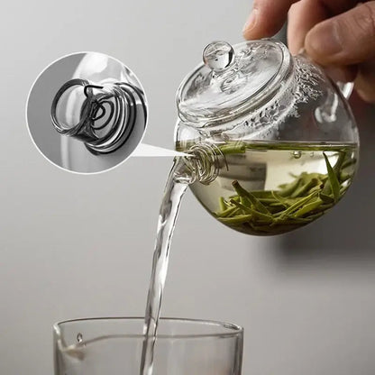 Elegant mini teapot for individual tea brewing