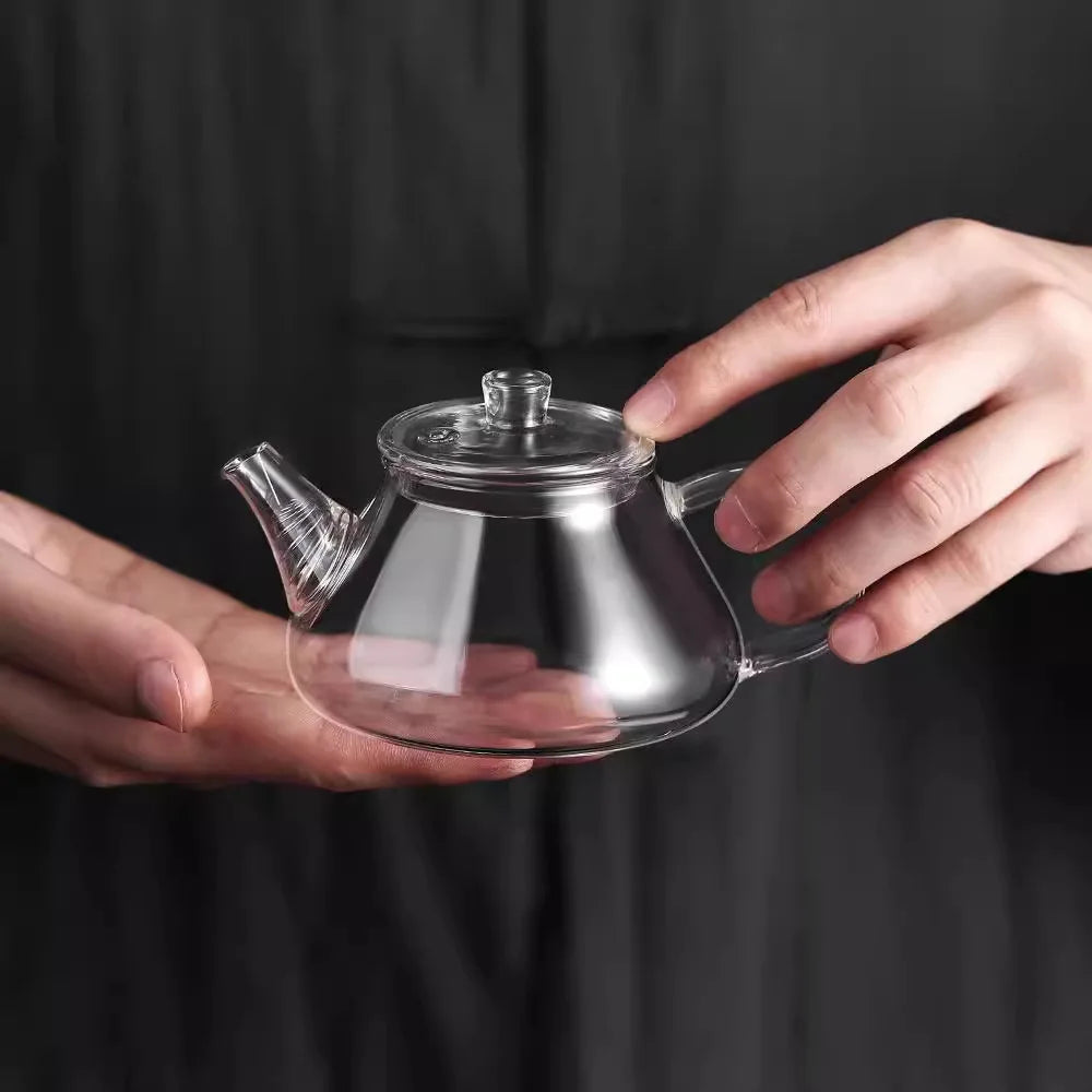 Mini Glass Teapot with Filter - view 2