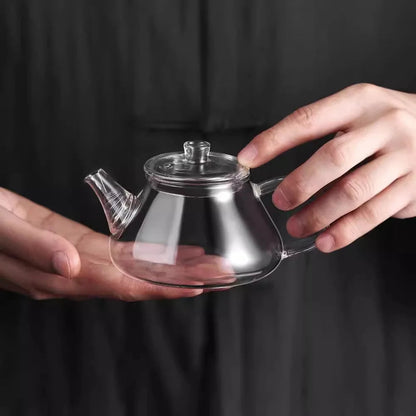 Mini Glass Teapot with Filter - view 2