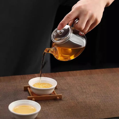 Mini Glass Teapot with Filter - view 3