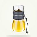 Mini Glass Teapot with Infuser for Loose Leaf Tea, 450ml Portable