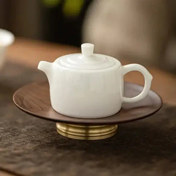 Mini porcelain teapot for one, 100 ml, handcrafted