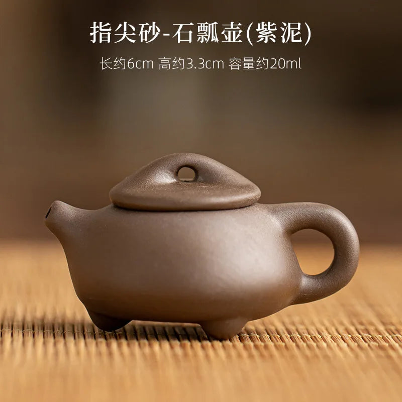Mini Yixing Clay Teapot, 2 oz - view 13