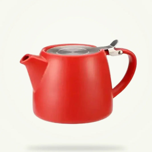 Modern Ceramic Teapot for Loose Leaf Tea, 5 Colors, product photo on a plain background