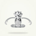 Monkey Tea Infuser Stainless Steel Loose Leaf Tea Strainer with Drip Tray