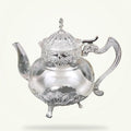 Moroccan Glass Teapot - Handcrafted Silver or Gold