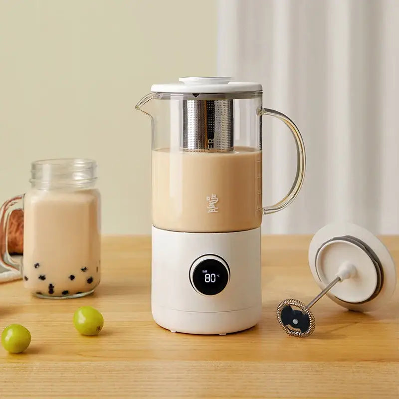 Close-up of 6-function control panel on the 500ml tea maker