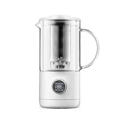 Granny Lulu multifunction tea maker 500ml in white, angled three-quarter view