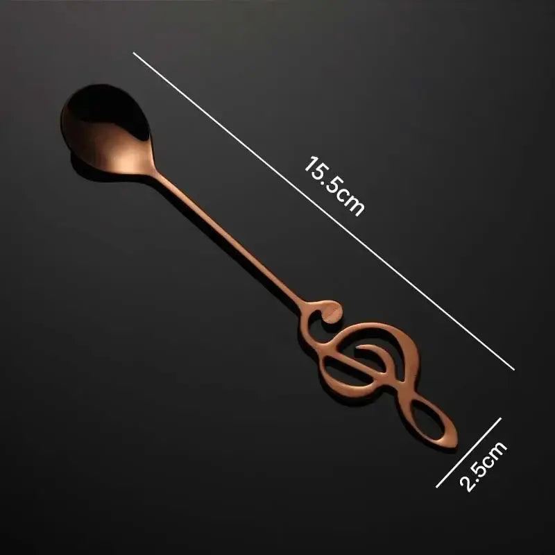 musical-note-tea-spoon-set-of-2-stainless-steel-tea-spoons-by-granny-lulu Rose Gold