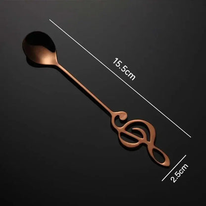 musical-note-tea-spoon-set-of-2-stainless-steel-tea-spoons-by-granny-lulu Rose Gold