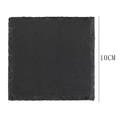 Square slate coaster for mugs