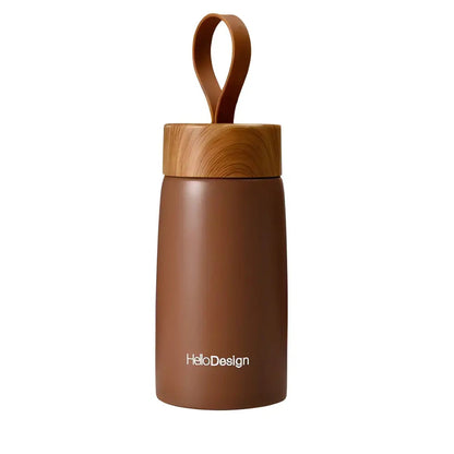 Brown Nordic insulated tea bottle food-grade stainless steel