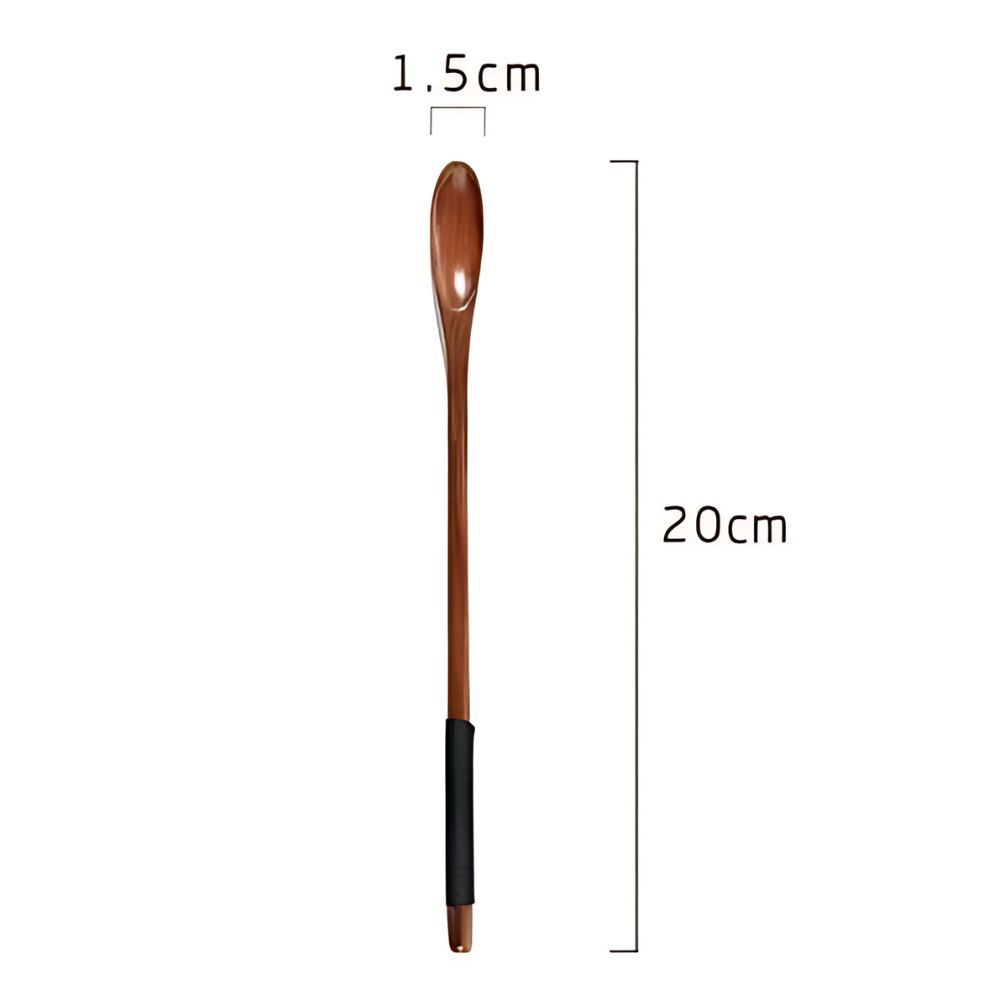 Handcrafted olive wood spoon for tea and coffee