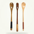 Olive Wood Tea Spoon Set, Handcrafted Natural Wood Spoons