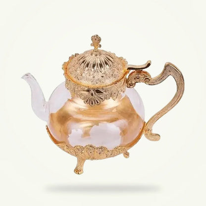 Oriental Glass Teapot with Infuser - 1000ml, product photo on a plain background