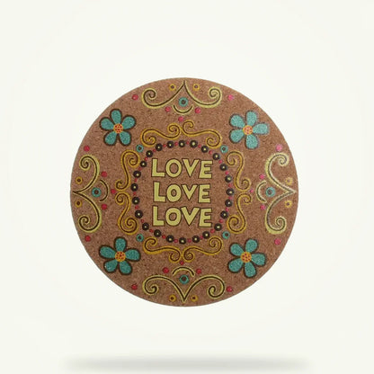 Original Cork Coasters for Tea Cups, product photo on a plain background