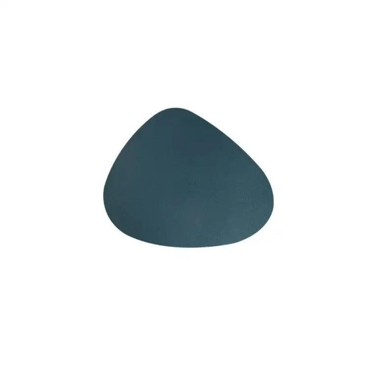 Oval coaster for tea cups in dark green